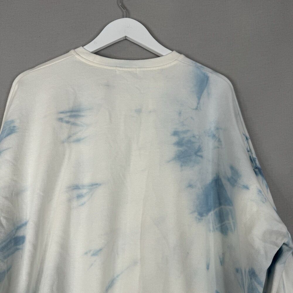 The Laundry Room Womens Sweatshirt Medium White Tie Dye Loose Fit Lounge Comfy - Picture 10 of 12
